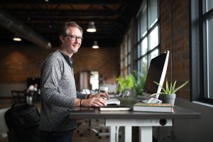 Office desk, man, business — Order Cannabis Cigarettes Online for Smooth Smoking